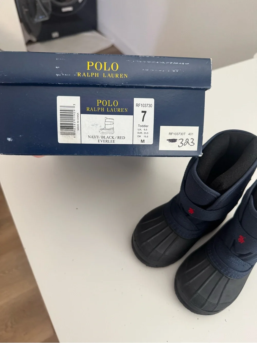 Polo by Ralph Lauren Kids Navy and Black Winter Boot